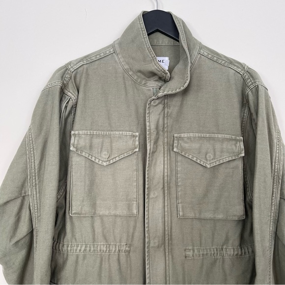 FRAME DENIM COTTON MILITARY JACKET - Picture 2 of 10